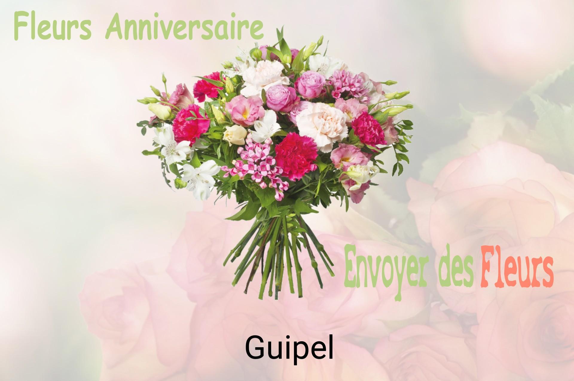 Bouquet de fleurs d’anniversaire livré à Guipel